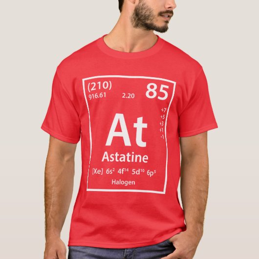 Astatine-Element-T - Shirt (Vorderseite)