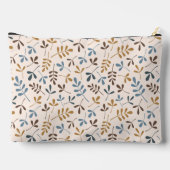 Astd Blätter Rpt Ptn Bls Brwn Gld Crm(Personalisie Zubehörtasche (Rückseite)