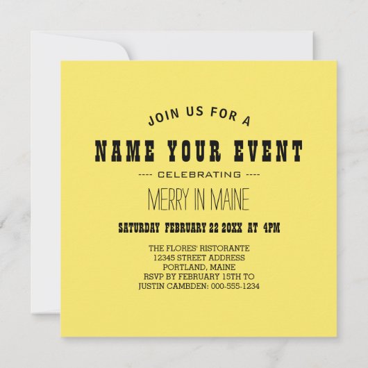 Äste bei Sonnenuntergang Einladung (Rückseite)