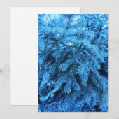 Äste mit Frostkristallen bedeckt Feiertagskarte (Vorne/Hinten)