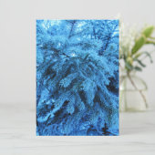 Äste mit Frostkristallen bedeckt Feiertagskarte (Stehend Vorderseite)