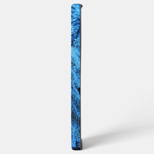 Äste mit Schnee und Frost bedeckt Samsung Galaxy Hülle (Linke Seite)