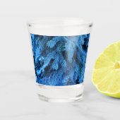 Äste mit Schnee und Frost bedeckt Schnapsglas (Vorderseite)