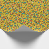 Äste, nahtlose Natur. Geschenkpapier (Ecke)