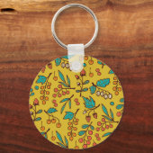 Äste, nahtlose Natur. Schlüsselanhänger (Rückseite)