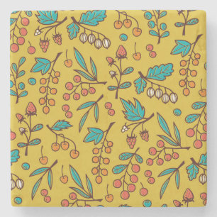 Äste, nahtlose Natur. Steinuntersetzer