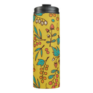 Äste, nahtlose Natur. Thermosbecher