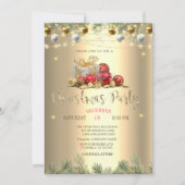 Äste, Pressen, Bälle, Weihnachtslieder Einladung (Vorderseite)