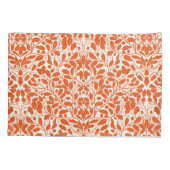 Äste und Blätter aus Eichen, Damastmuster im Dunke Kissenbezug (Rückseite-Links)