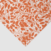 Äste und Blätter aus Eichen, Damastmuster im Dunke Seidenpapier (Ausschnitt)