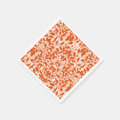 Äste und Blätter aus Eichen, Damastmuster im Dunke Serviette (Ecke)