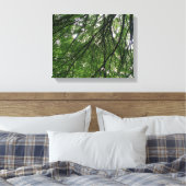 Äste und Blätter Leinwanddruck (Insitu (Schlafzimmer))