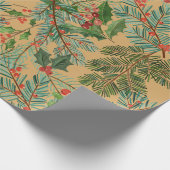 Äste und Oella Weihnachtsmuster Wrapp Geschenkpapier (Ecke)