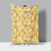 Aster Bloom Fleece Blanket