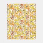 Aster Bloom Fleece Blanket (Vorderseite)