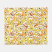 Aster Bloom Fleece Blanket (Vorderseite (Horizontal))
