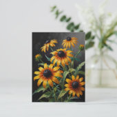Aster-Blume Postkarte (Stehend Vorderseite)