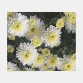 Aster-Blumen-Fleece-Decke Fleecedecke (Vorderseite (Horizontal))
