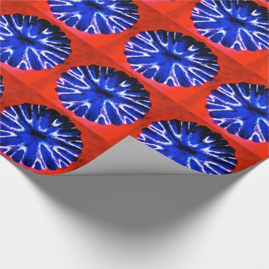 Aster-Blumen-Kunst Geschenkpapier (Ecke)