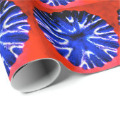 Aster-Blumen-Kunst Geschenkpapier (Rolleneckpunkt)