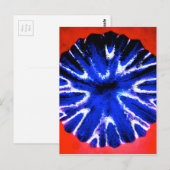 Aster-Blumen-Kunst Postkarte (Vorne/Hinten)