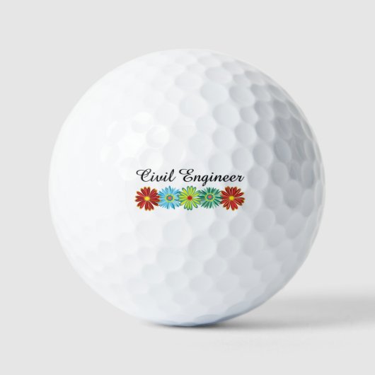Aster für zivile Ingenieure Golfball (Vorderseite)