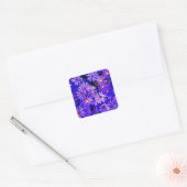 Aster Garden in Full Bloom Quadratischer Aufkleber (Umschlag)