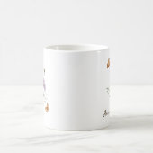 Aster-Geburtsmonatsblume Kaffeetasse (Mittel)