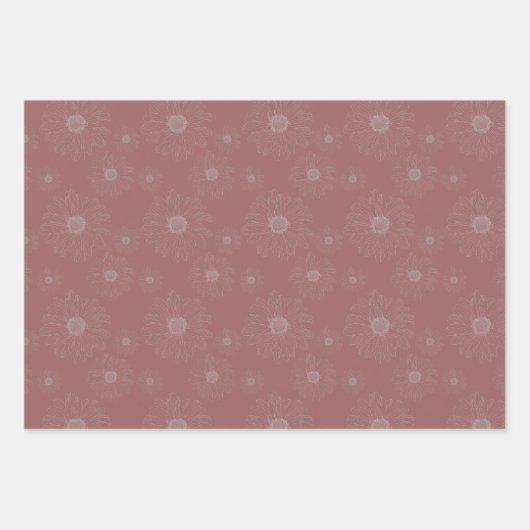 Aster Geschenkpapier Set (Vorderseite 2)