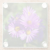 Aster-Glas-Untersetzer Glasuntersetzer (Rückseite)