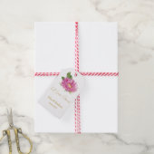 Aster | Lass Liebe Hochzeitssamen wachsen  Geschenkanhänger (Mit Garn)