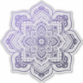 Aster Mandala Custom-Cut Vinyl Sticker (Vorderseite)