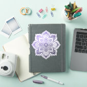 Aster Mandala Custom-Cut Vinyl Sticker (iPad Hülle)