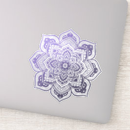 Aster Mandala Custom-Cut Vinyl Sticker