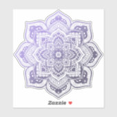 Aster Mandala Custom-Cut Vinyl Sticker (Blatt)