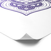 Aster Mandala Fine Art Print Poster (Ecke)