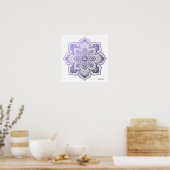 Aster Mandala Fine Art Print Poster (Küche)
