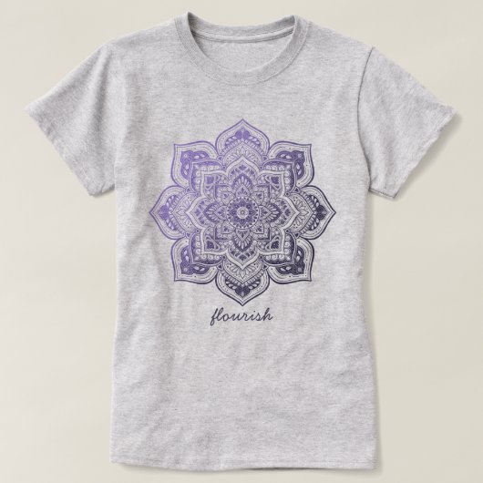Aster Mandala Personalized T-Shirt (Design vorne)