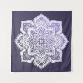 Aster Mandala Tapestry Wandteppich (Vorderseite (Horizontal))