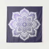 Aster Mandala Tapestry Wandteppich (Vorderseite)