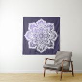 Aster Mandala-Teppich Wandteppich (Beispiel)