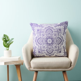 Aster Mandala Throw Pillow Kissen