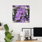 Aster Purple Yellow Green Poster (Heimbüro)