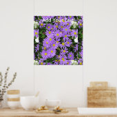 Aster Purple Yellow Green Poster (Küche)