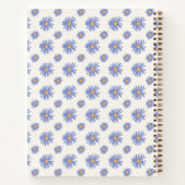 Aster Wildblumen Blumen Personalisiert Notizblock (Rückseite)