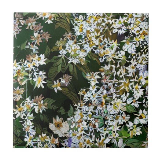 ASTERBLUMEN FLIESE (Vorderseite)