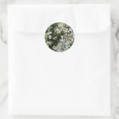 ASTERBLUMEN RUNDER AUFKLEBER (Tasche)