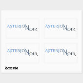 Asterion Noir Sticker (4,5 x 2,7) (Blatt)