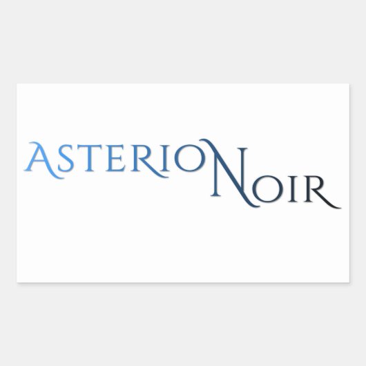 Asterion Noir Sticker (4,5 x 2,7) (Vorderseite)