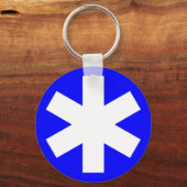 Asterisk - Blau Schlüsselanhänger (Vorderseite)